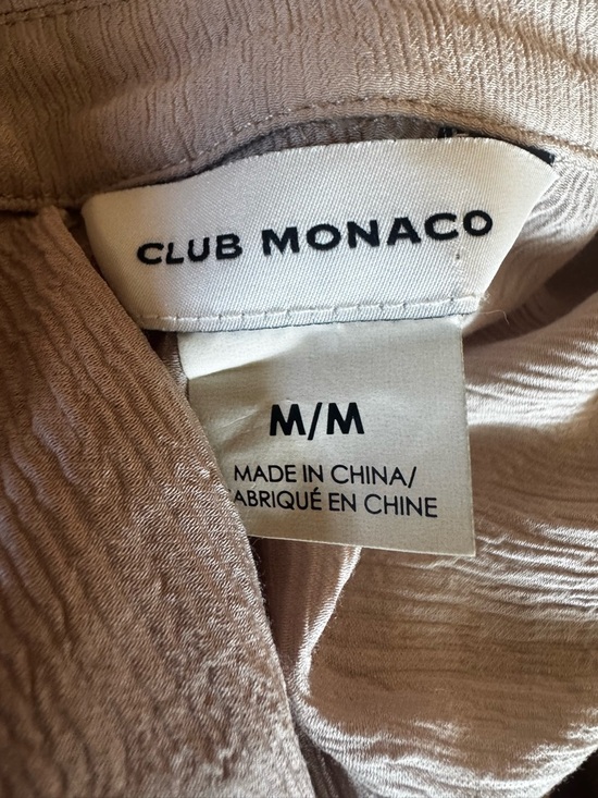 CLUB MONACO Lightweight Blazer Cream Viscose Nylon Blend Pockets Sz Medium EUC - Picture 5 of 10